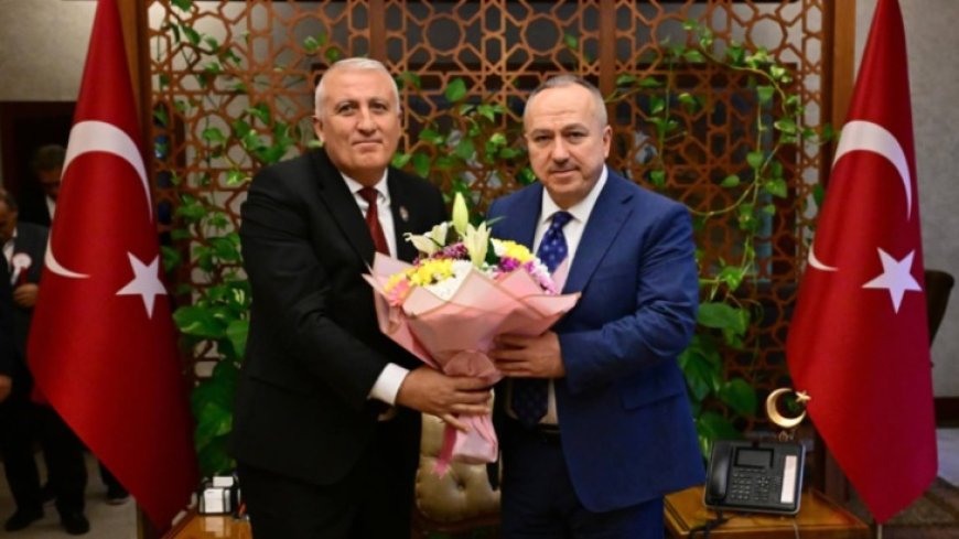 TÜGŞAV HEYETİ VALİ ALİ FİDAN'I ZİYARET ETTİ